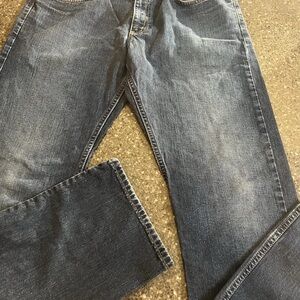 Eddie Bauer Blue Relaxed Jeans with Vintage Fading